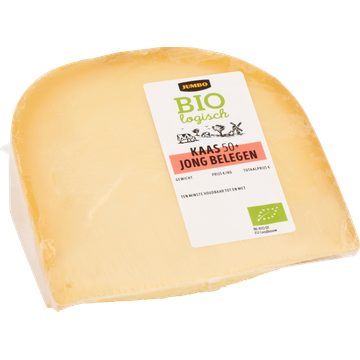 Jumbo Biologische Kaas Jong Belegen 50+ Stuk ca. 450 g