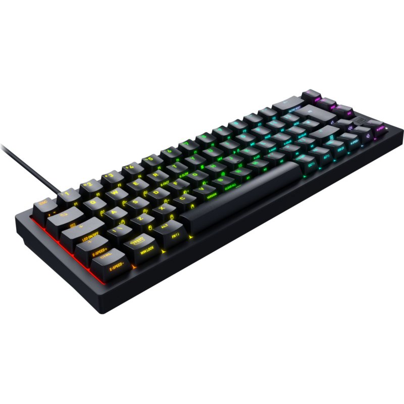 Clavier Cherry XTRFY K5V2 mecanique personnalisable - format 65% - Switches Hot Swap CHERRY MX2A Red - Noir