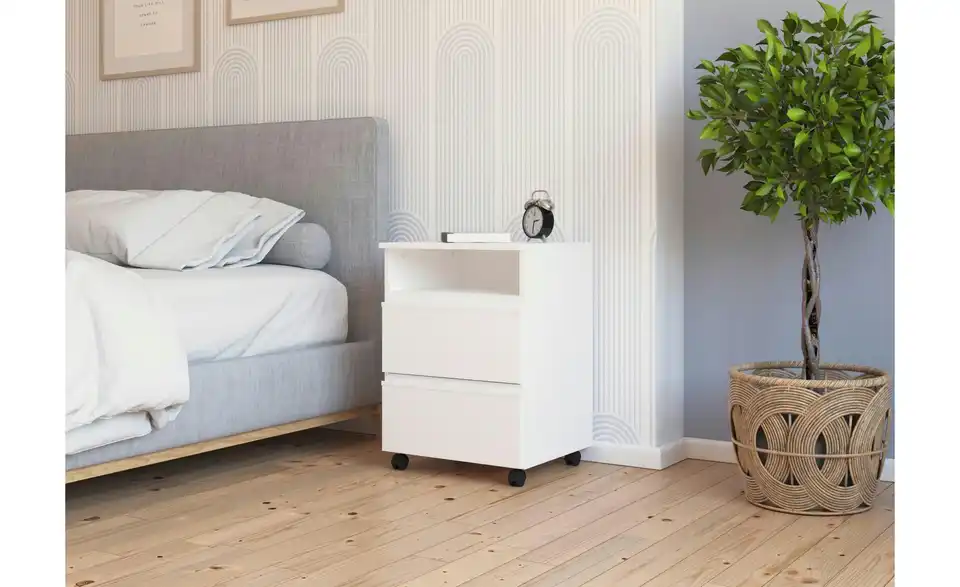Wandregal 65 cm mit Rollen