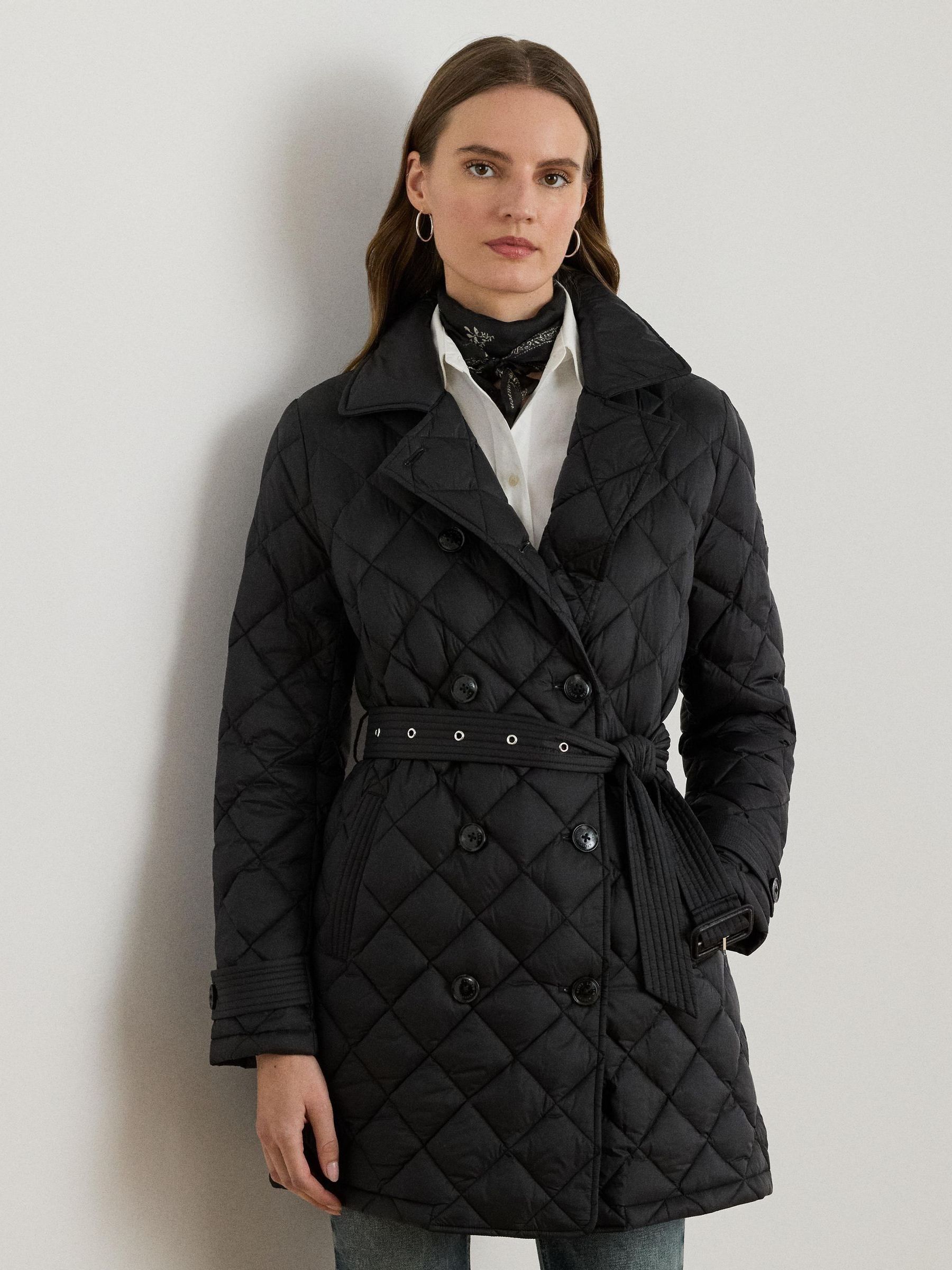 Lauren Ralph Lauren Diamond Quilted Trench Coat