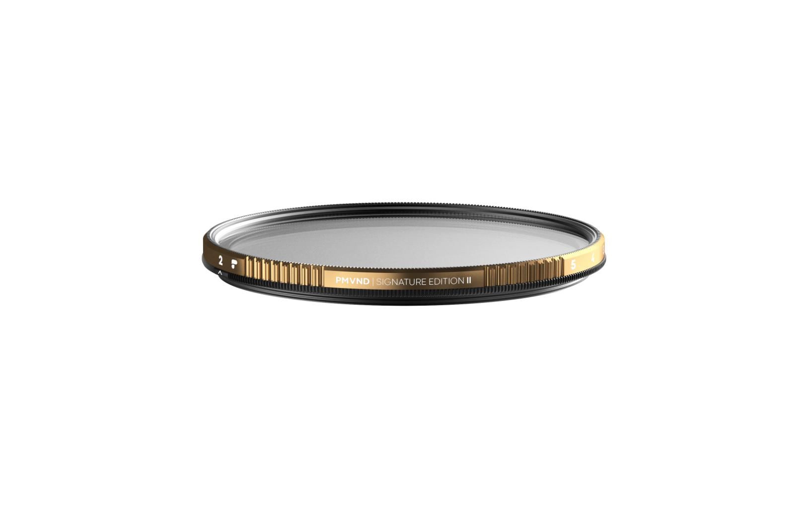 Graufilter VND Peter McKinnon SE II 2/5 Stops 77 mm<br>PolarPro Peter McKinnon Signature Edition II VND – Graufilter mit keiner Vignettierung