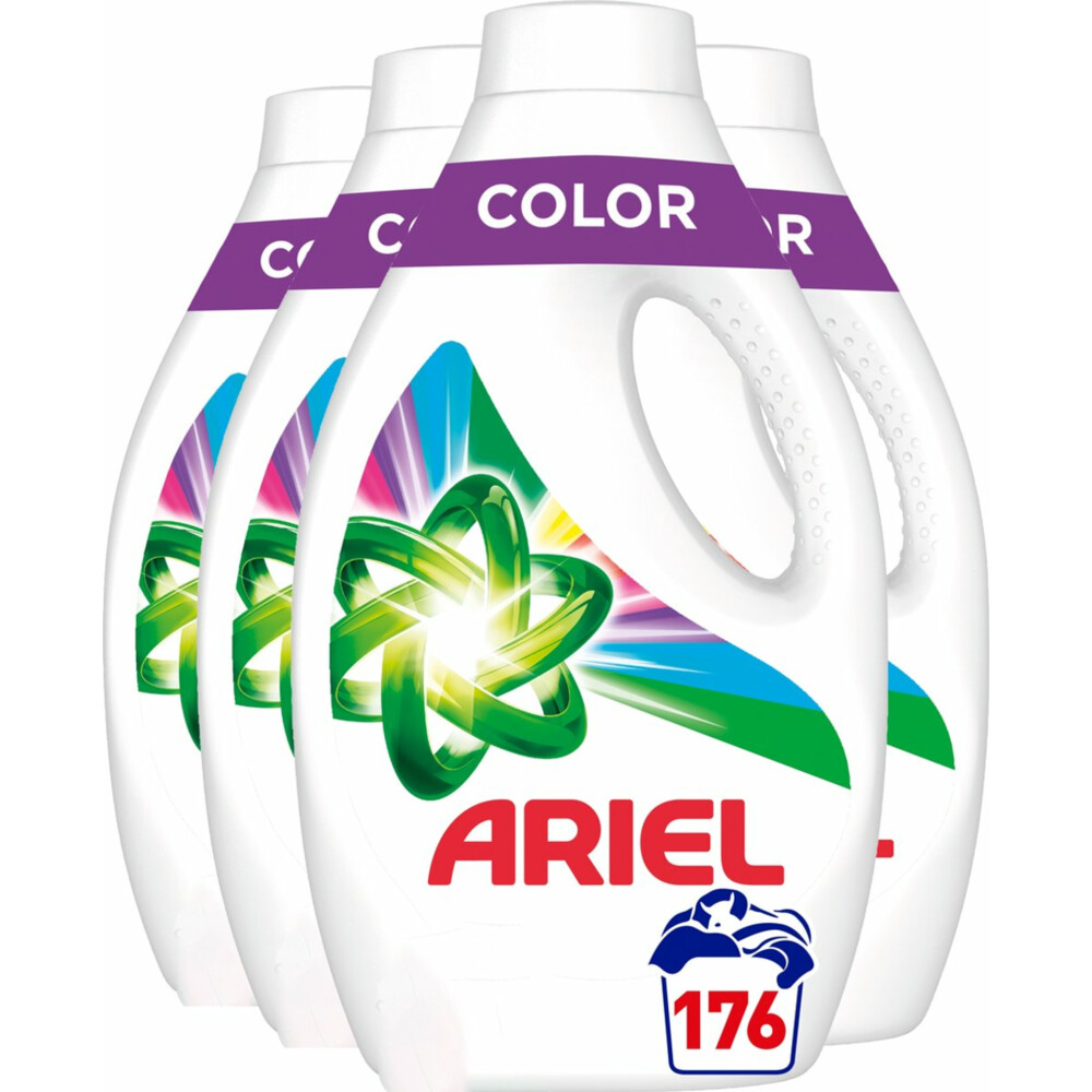 4x Ariel Vloeibaar Wasmiddel Color 44 Wasbeurten1540 ml