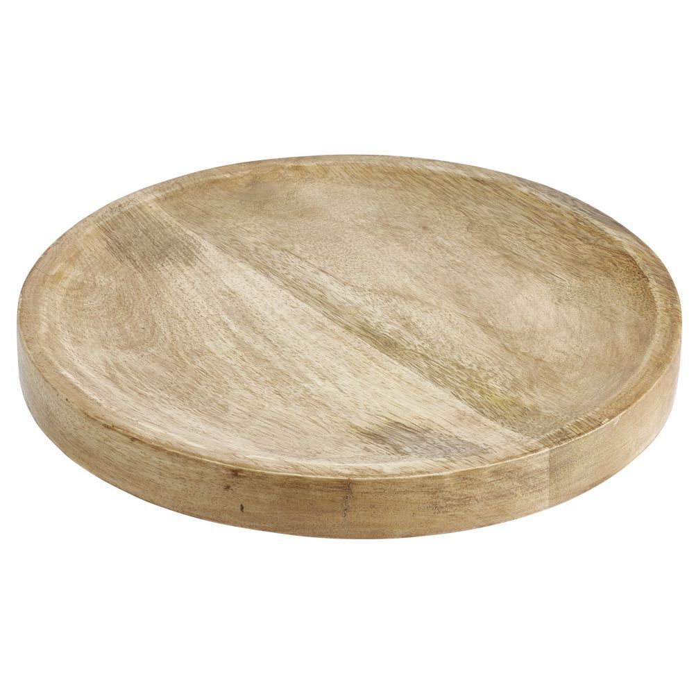 Plateau rond bois marron Ø22cm