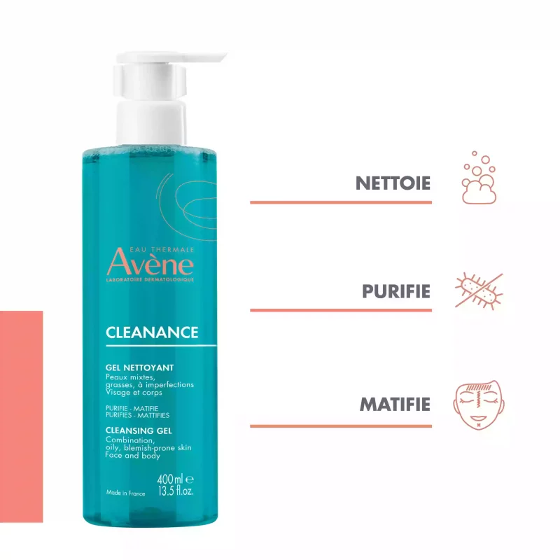 Cleanance - Gel Nettoyant Purifiant Matifiant -  400ml