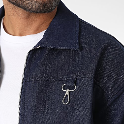 Ensemble Veste Zippée Et Pantalon Bleu Brut