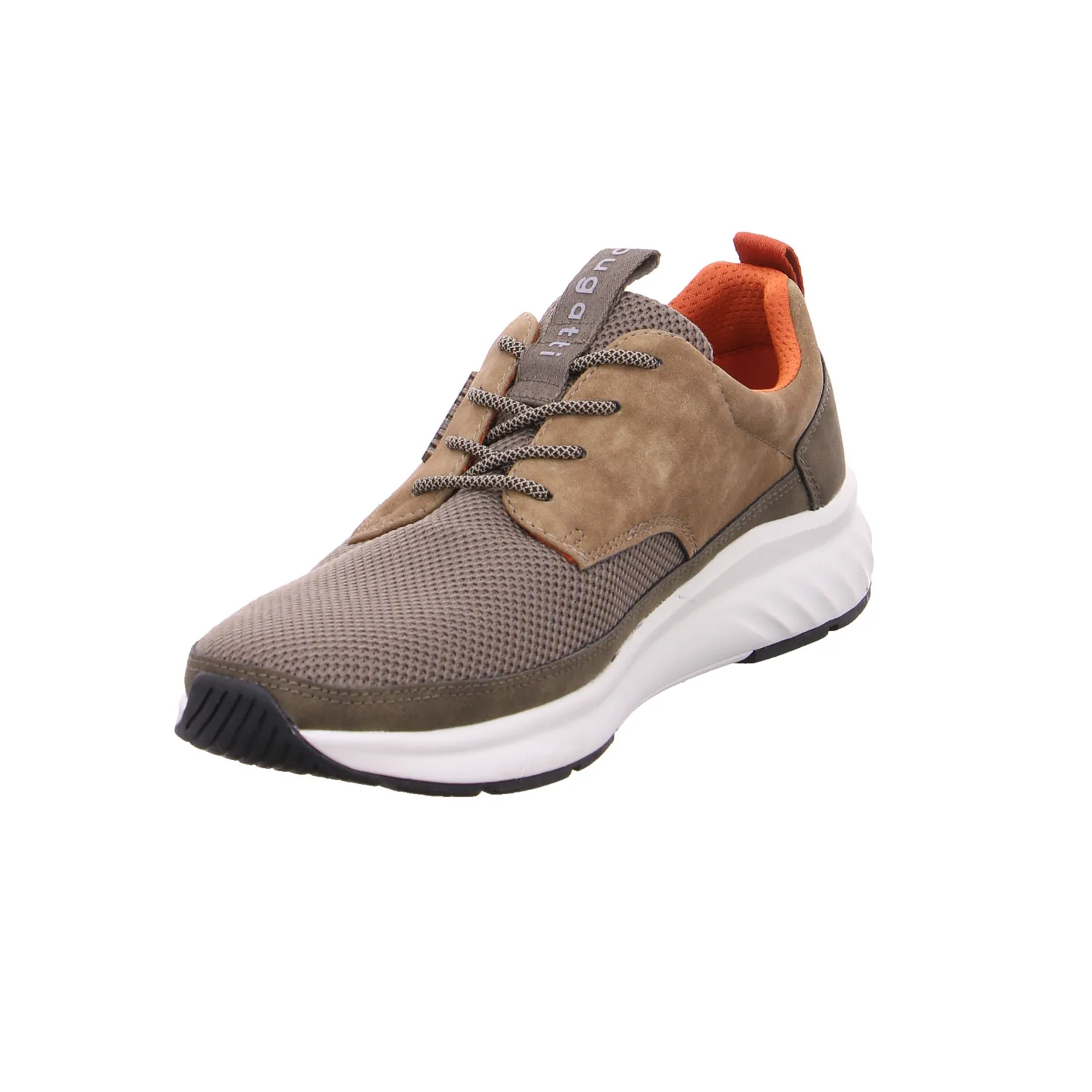 BUGATTI SHOES Halbschuhe Sneaker Stoff Braun Textil