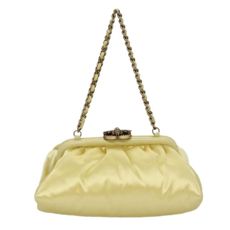 Chanel Vintage Chanel Handbag Yellow