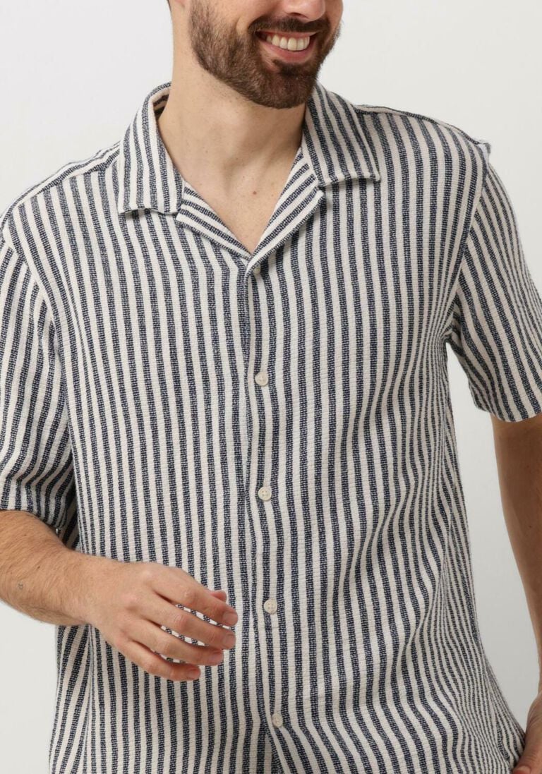 SELECTED HOMME donkerblauwe selected homme casual overhemd slhrelax-sal shirt resort