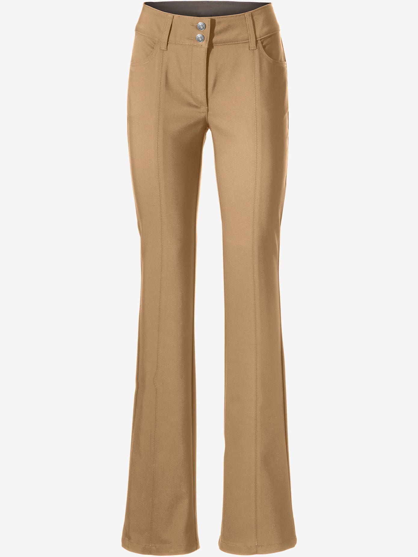 Pantalon effet ventre plat coupe bootcut tendance