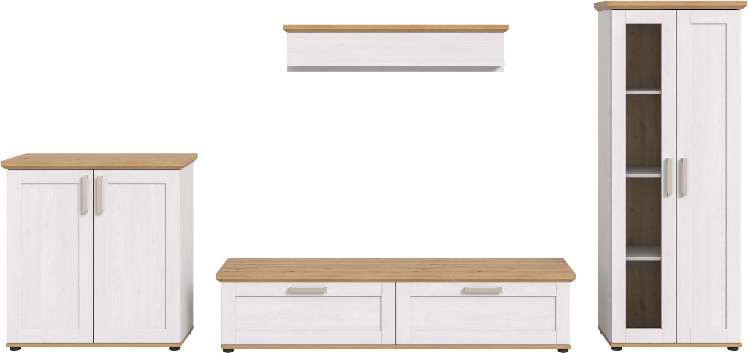 Home affaire Wohnwand »Cosenza« Set, 4 Stk. tlg.