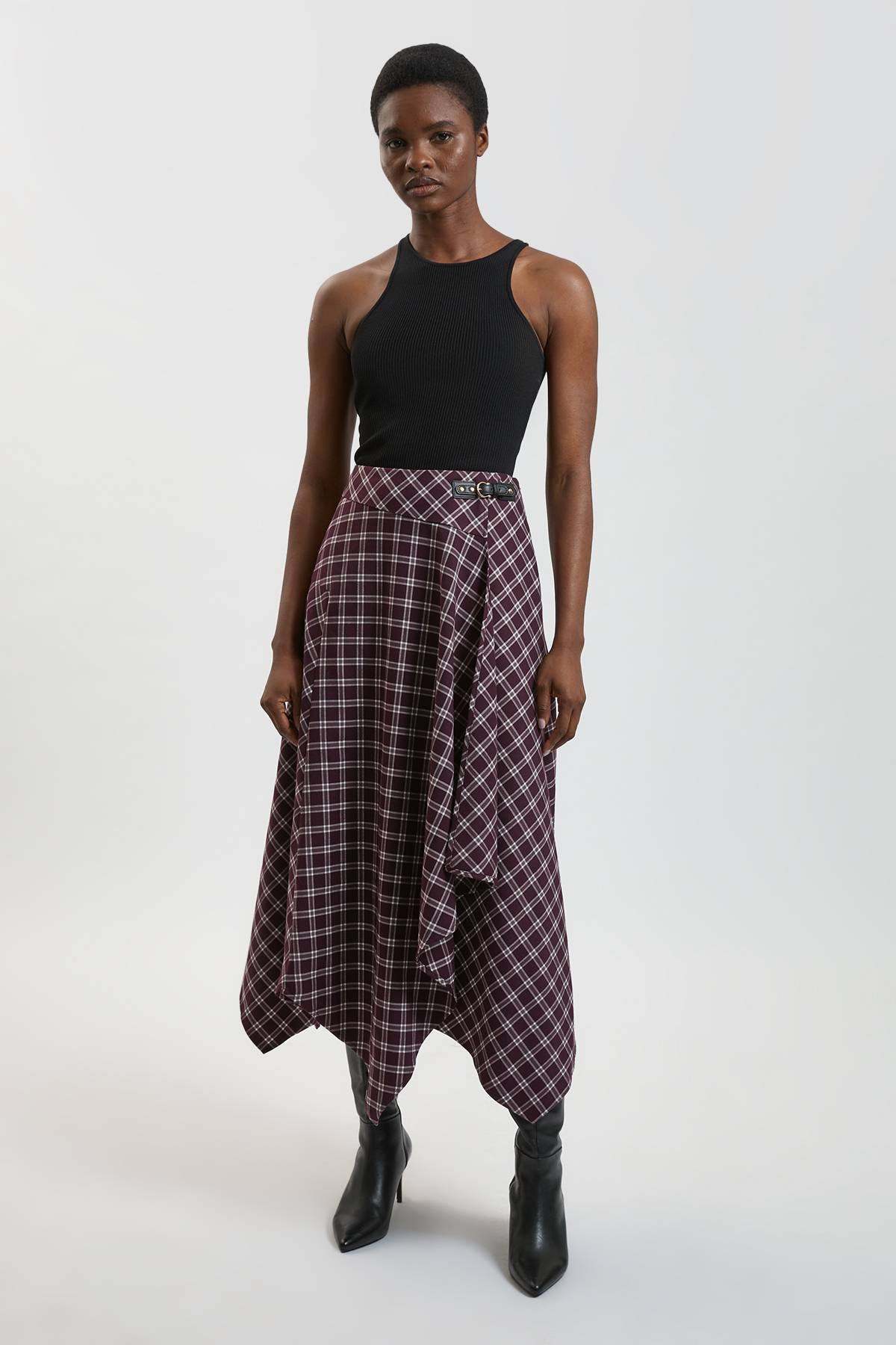 KarenMillen Jupe Ajustée À Carreaux