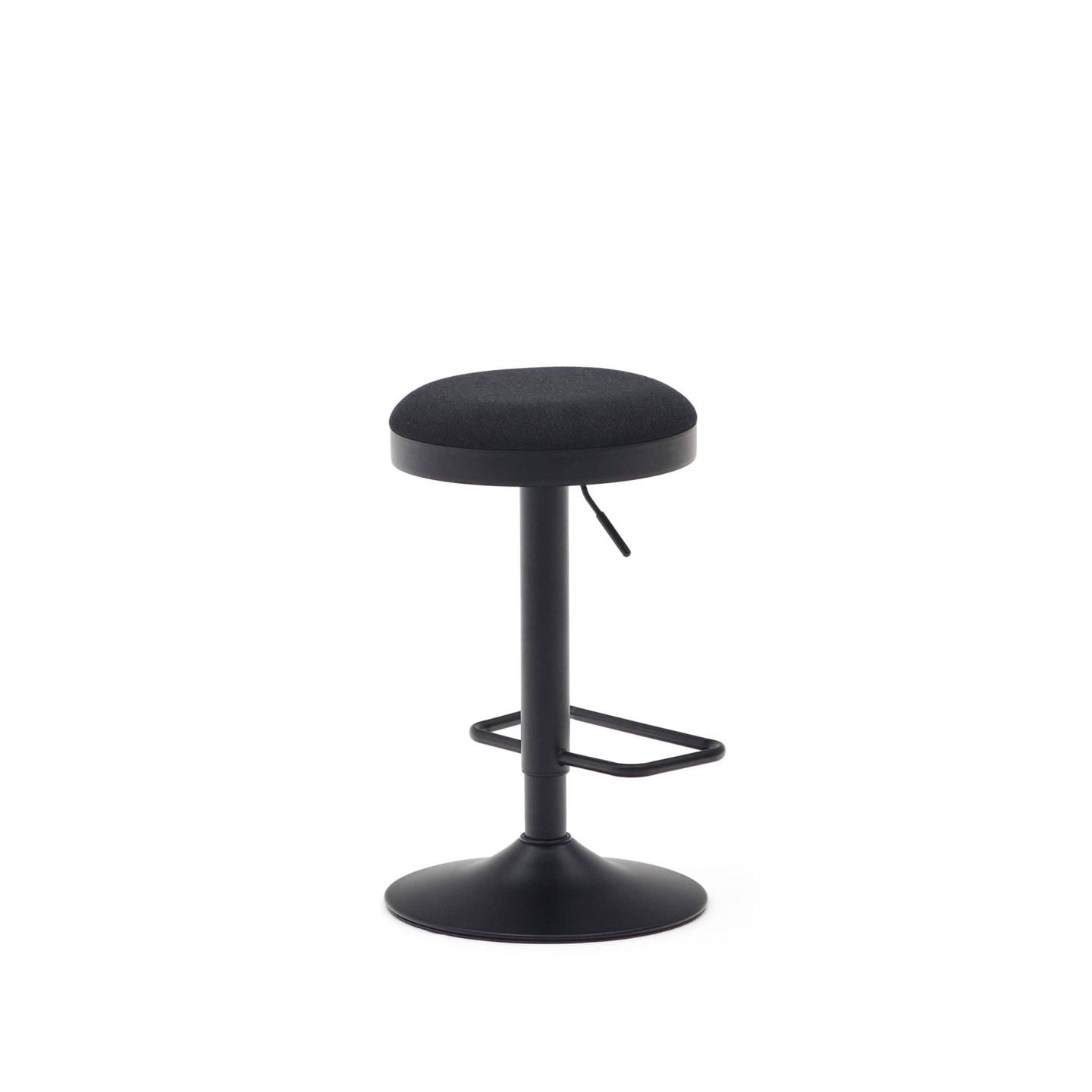 Kave Home Barhocker ZAIB schwarz/mattschwarz