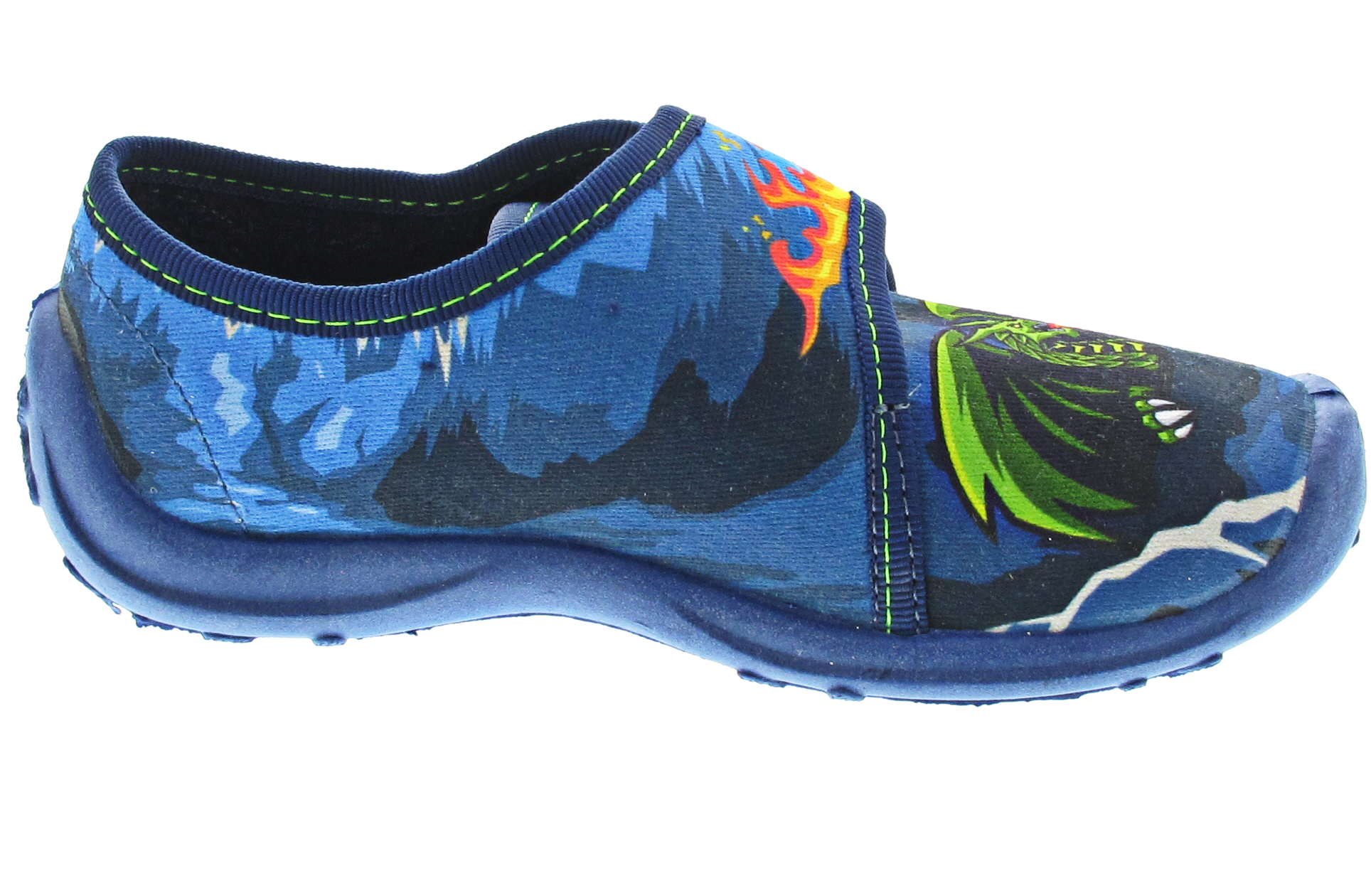 Fischer Markenschuhe Boogy Hausschuh blau