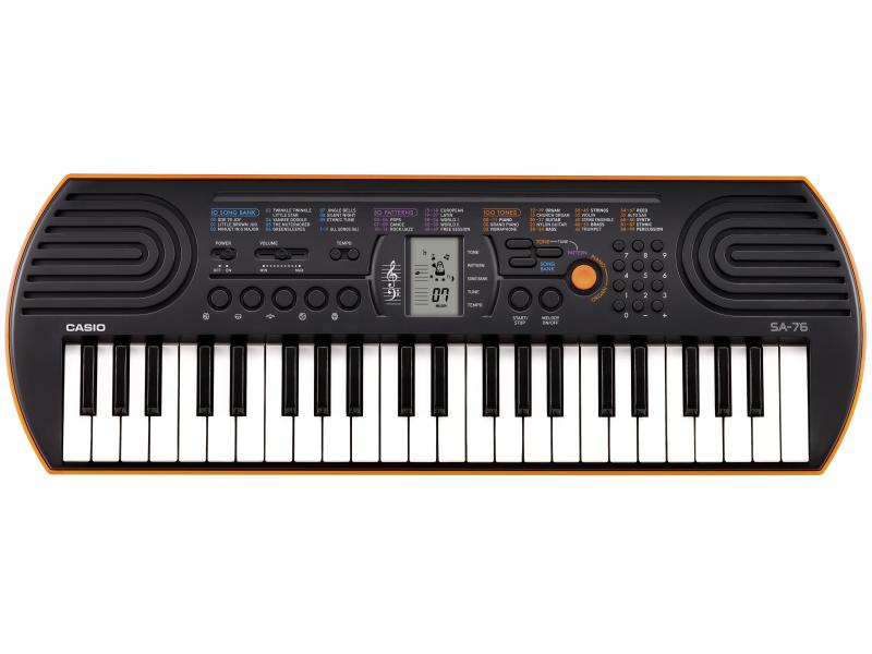 Casio Mini Keyboard SA-76 Fürs kreative Kinderzimmer