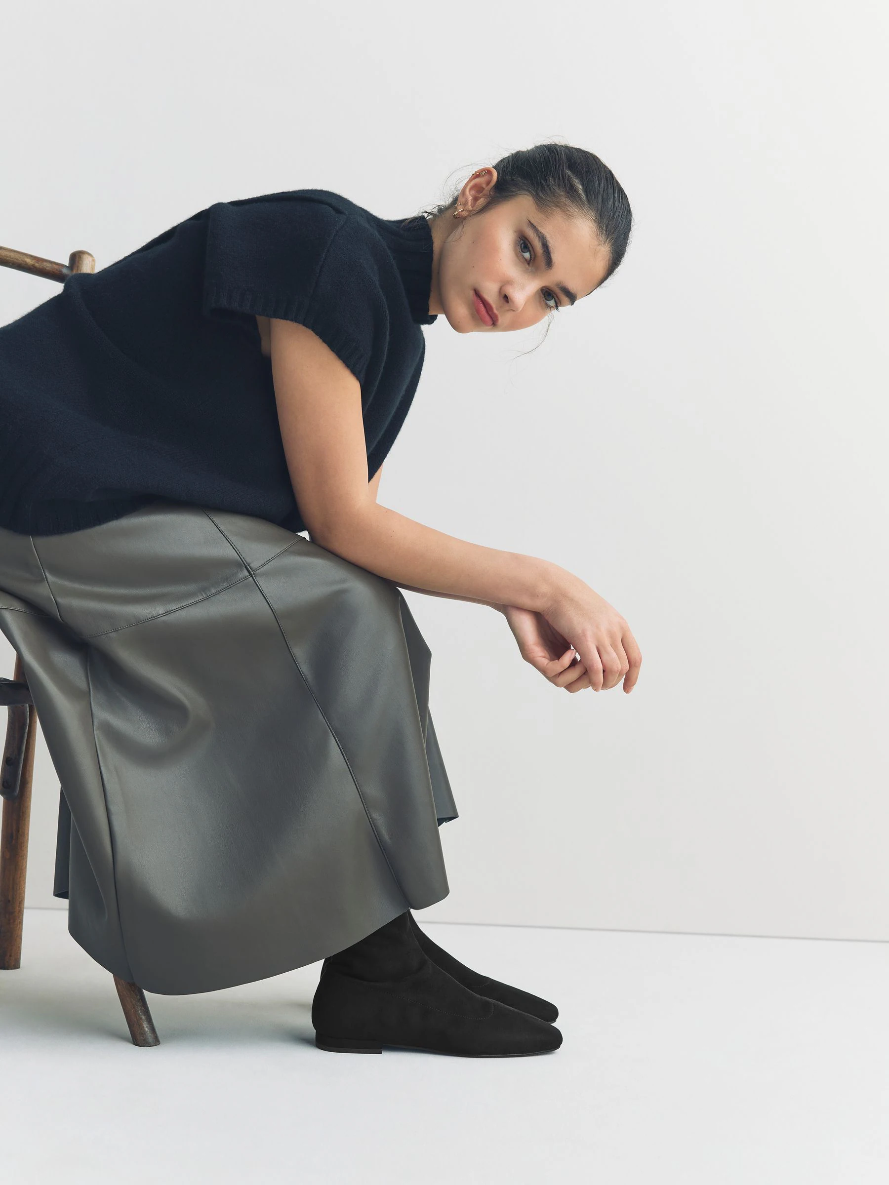 Zwart - Forever Comfort® Flat Sock Ankle Boots