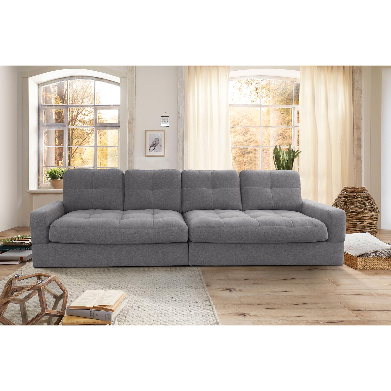 Big Sofa - grau - Chenille