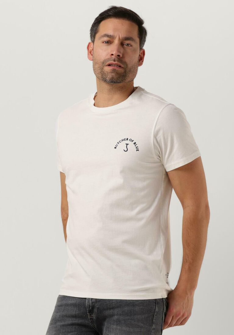 BUTCHER OF BLUE witte butcher of blue t-shirt classic arch tee