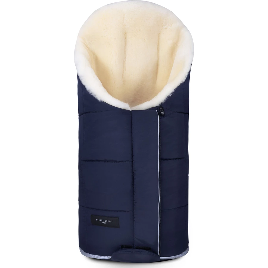 Werner Christ Baby Lammfellfußsack TULA VARIO navy