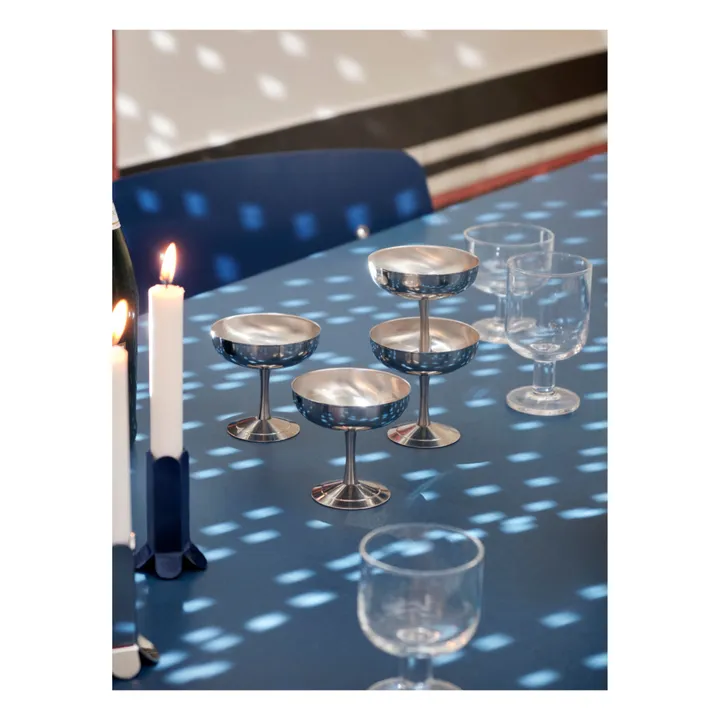 Hay Bougeoir Arcs en acier inoxidable  | Bleu marine