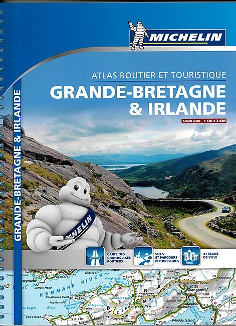 MICHELIN - ATLAS ROUTIER BRETAGNE IRLANDE 1 300 000