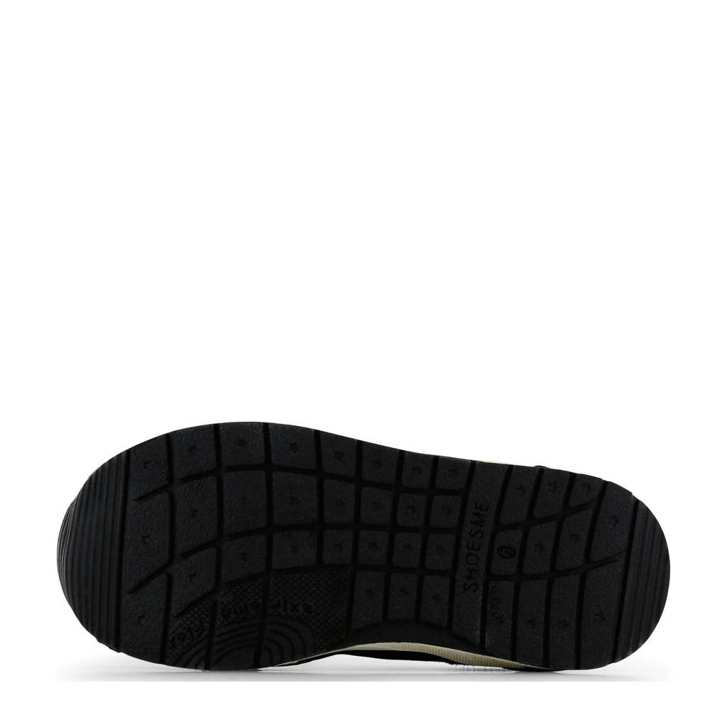 Shoesme sneakers van ponyhair met panterprint zwart