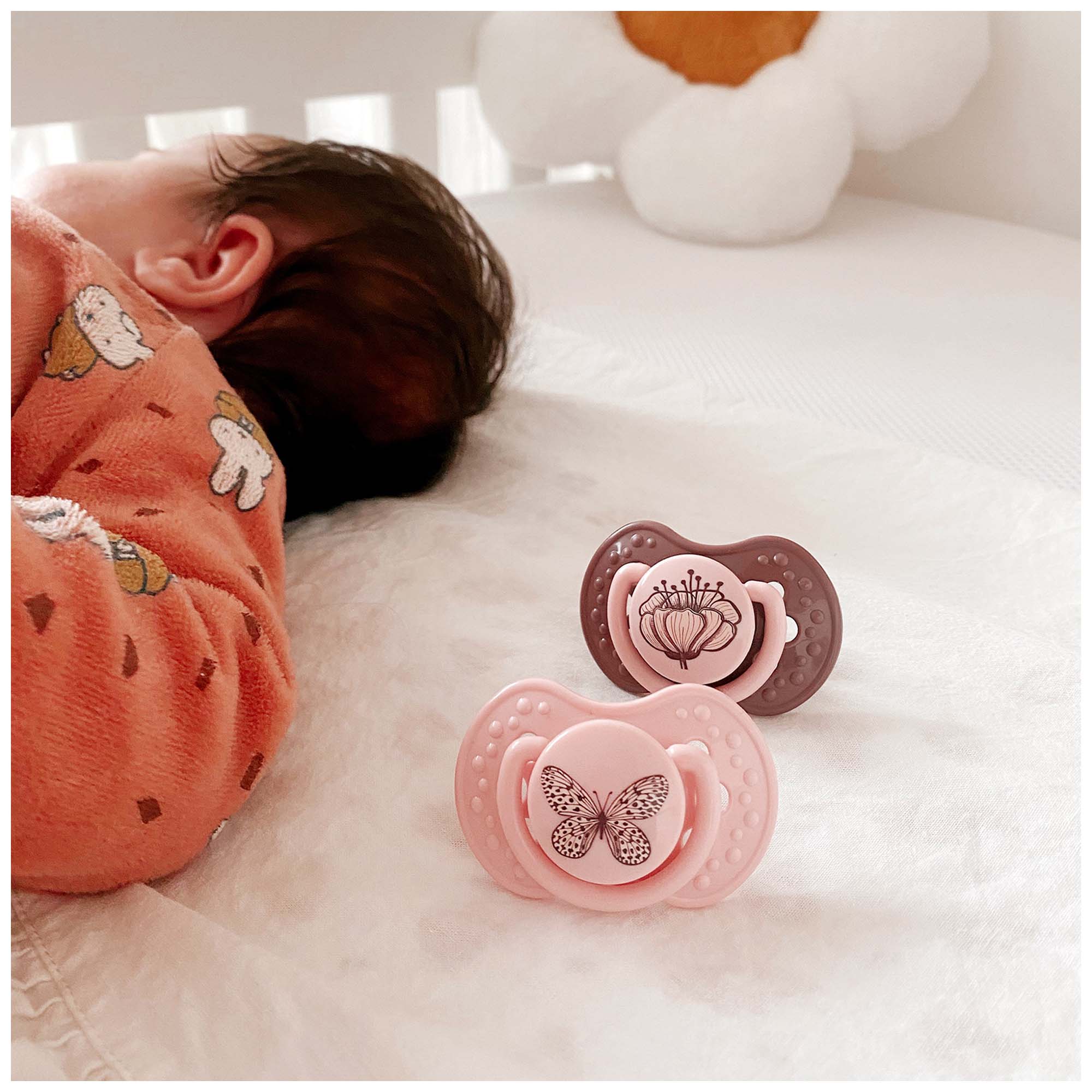 Difrax Lovi Fopspeen 3-6M Harmony roze