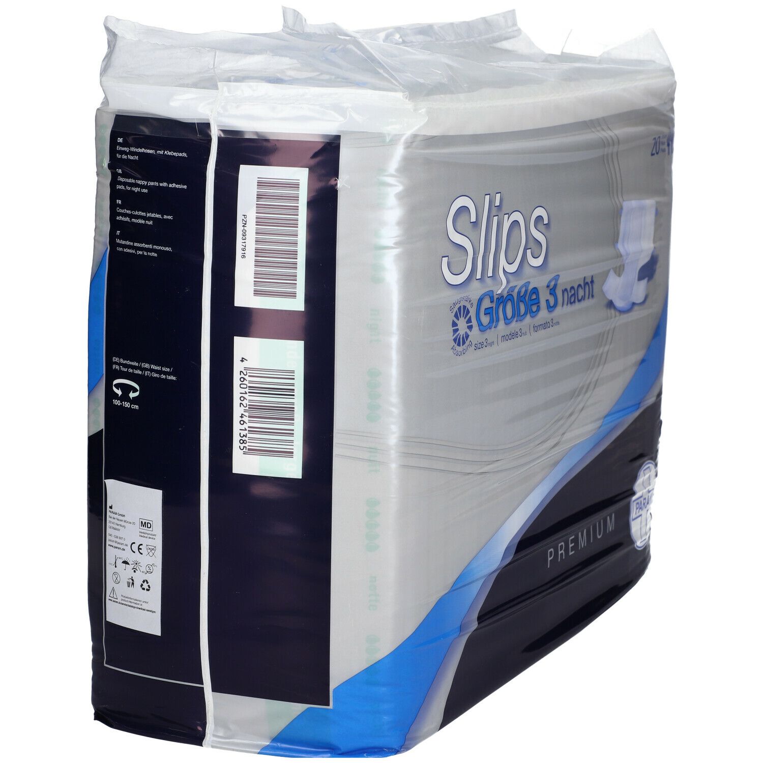 PARAM Slip Premium Größe 3 Nacht