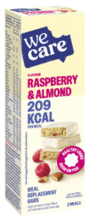 WeCare Meal Replacement Bars Raspberry & Almond 116GR