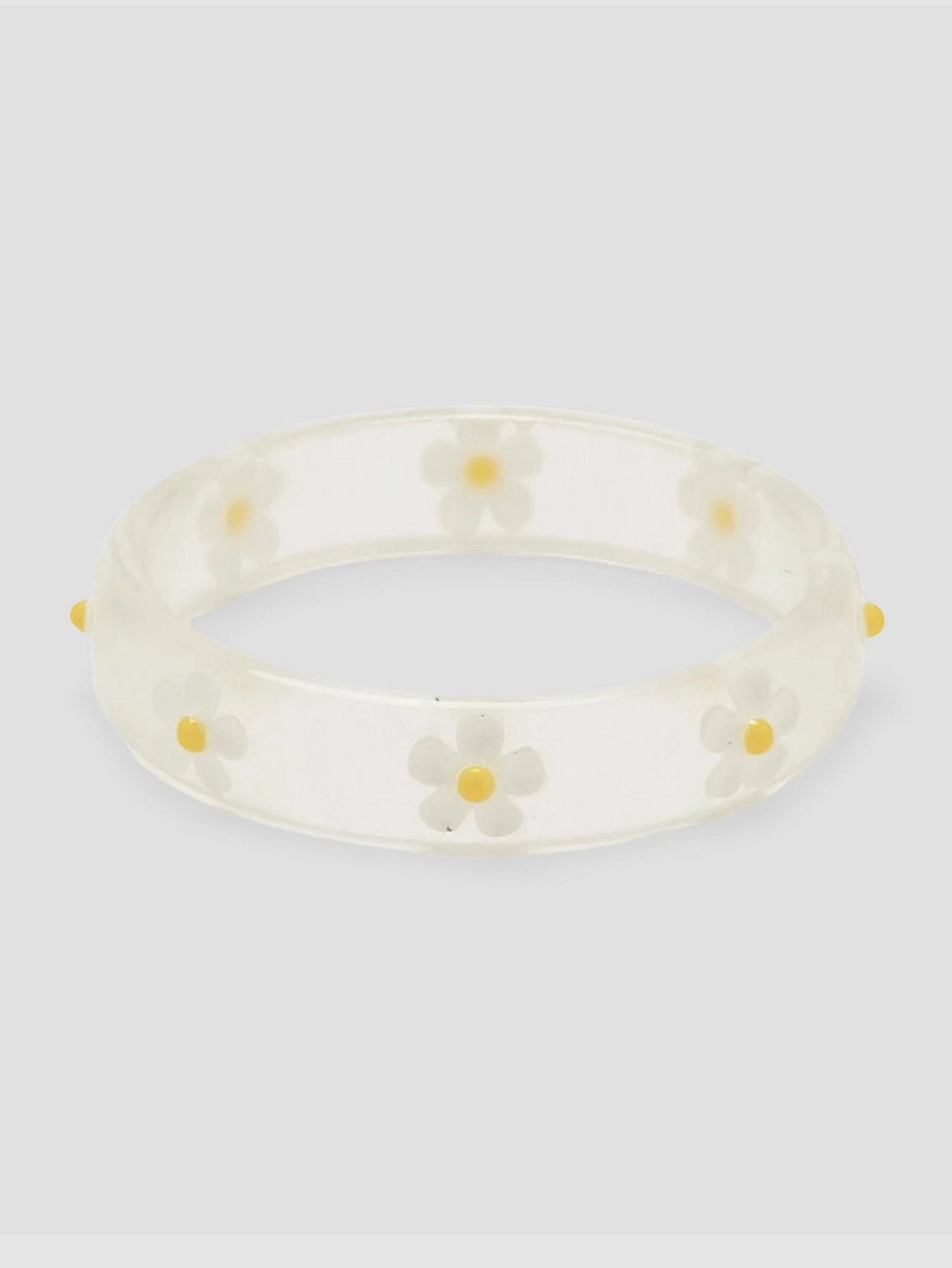 Pura Vida Daisy Resin Jewellery clear