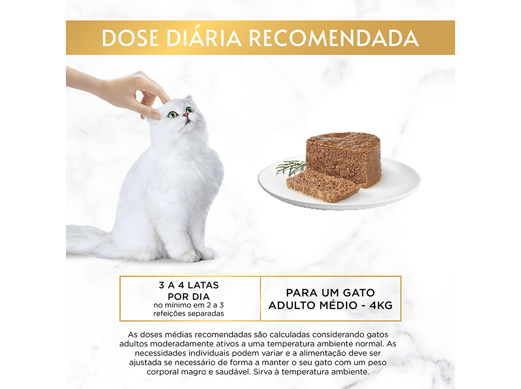 COMIDA HÚMIDA PARA GATO JÚNIOR GOURMET GOLD MOUSSE COM VITELA 85G