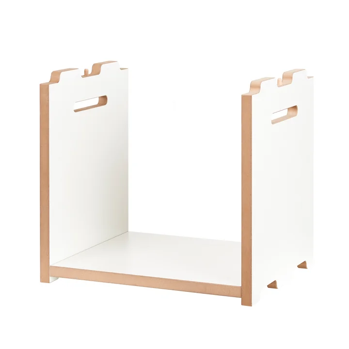Tojo - halbstark Regalsystem, Anbaumodul, weiss