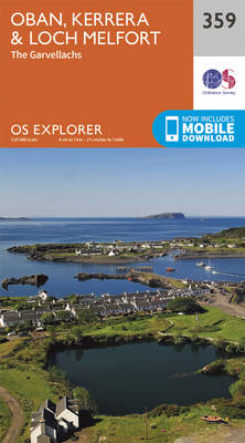 Oban, Kerrera and Loch Melfort - OS Explorer Map 359 (Sheet map, folded)