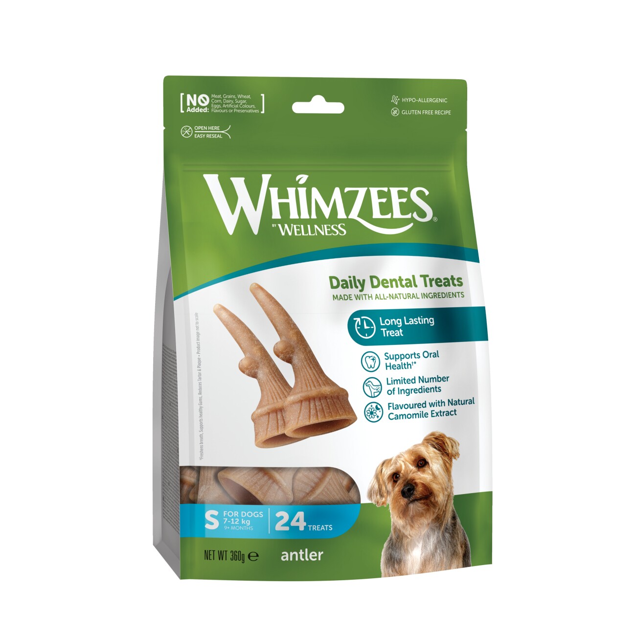 WHIMZEES Antler Dental Treats 360 g