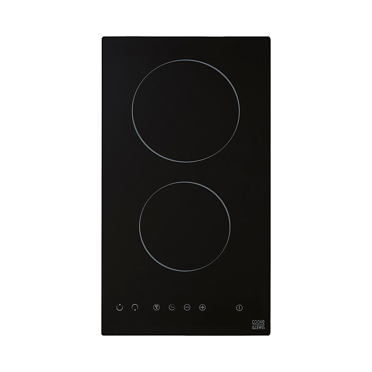Plaque de cuisson vitrocéramique Cooke & Lewis CLCER30A, 2 foyers
