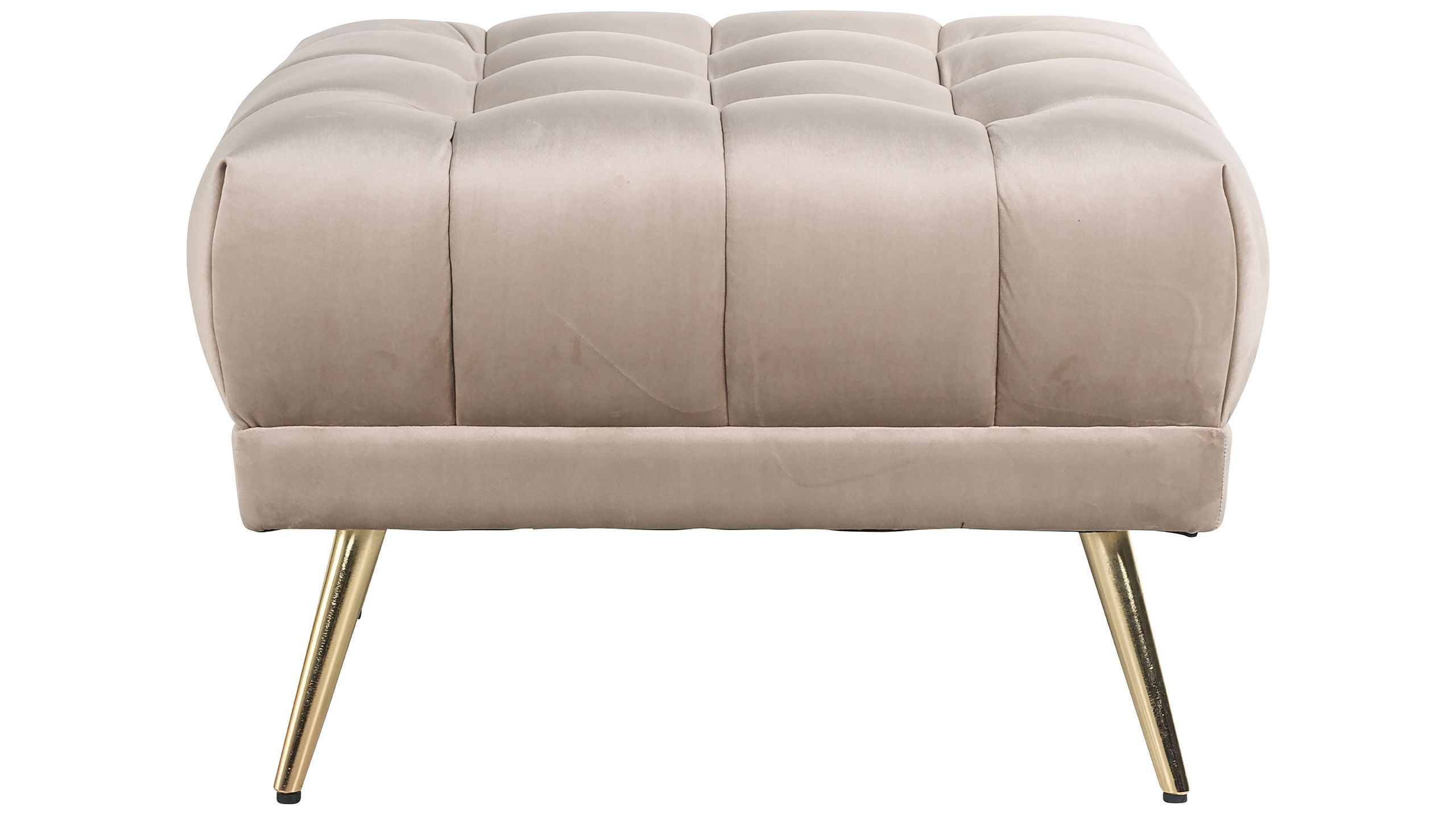 Poef 211257 Khaki Velvet Huxley B76 x D76 x H50 cm