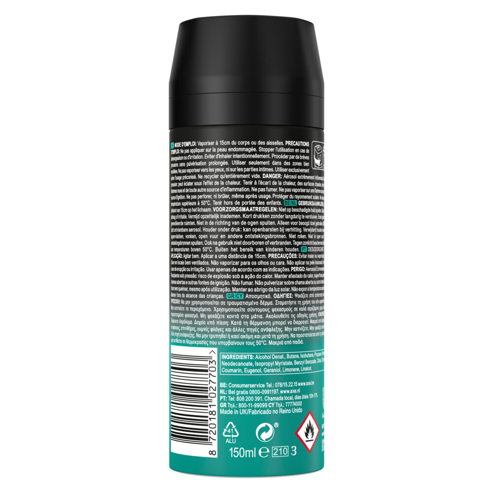 6x Axe Deodorant Bodyspray Ice Breaker150 ml