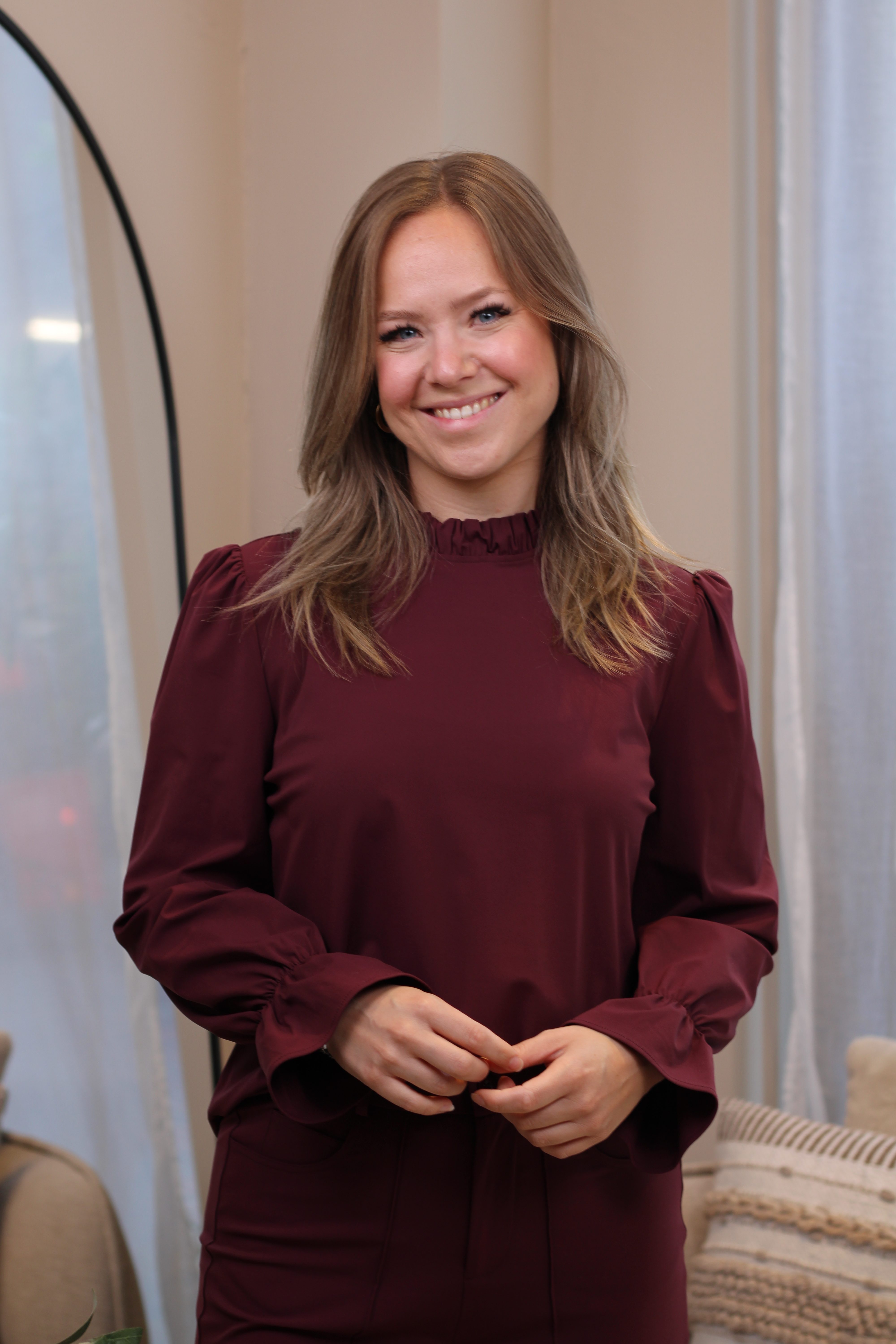 Zoso - Jeyda Fancy Travel Blouse - Bordeaux