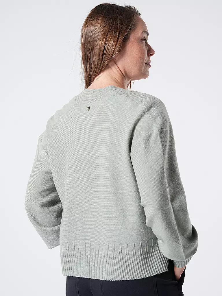 MARC CAIN Strickjacke grün