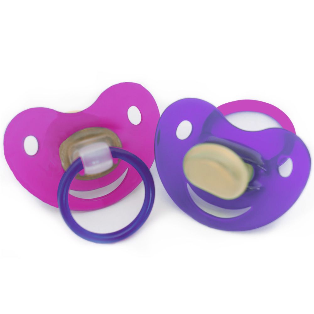 Baby-Frank® Beruhigungssauger in Kirschform Latex 0-6 Monate pink