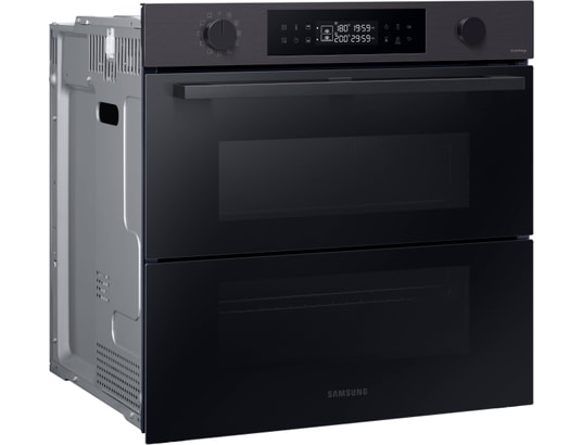 SAMSUNG - Four encastrable pyrolyse NV7B45502AB Dual Cook Flex ,76L, Vapeur naturelle