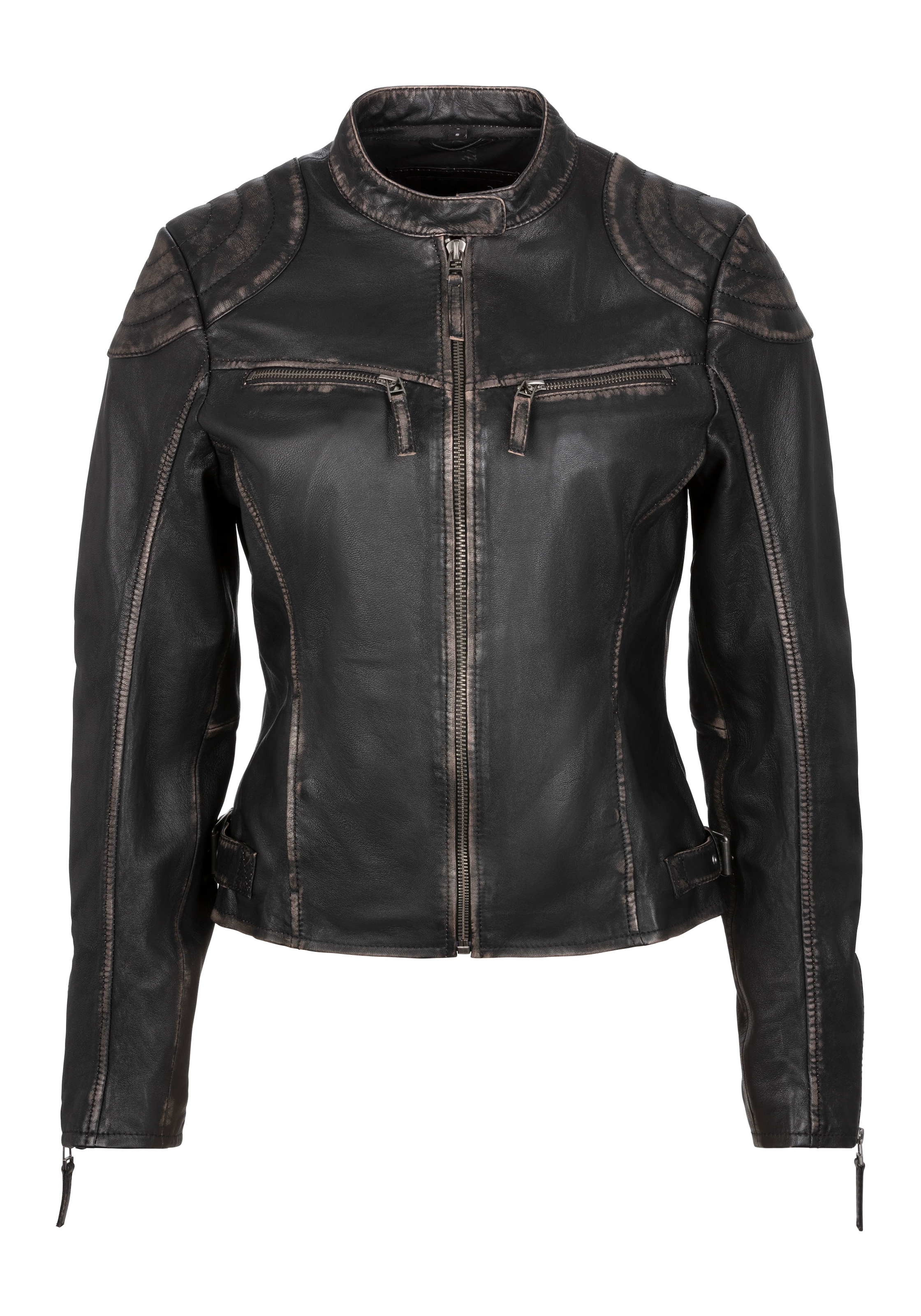 Mauritius Lederjacke »DETTE« in Used-Optik