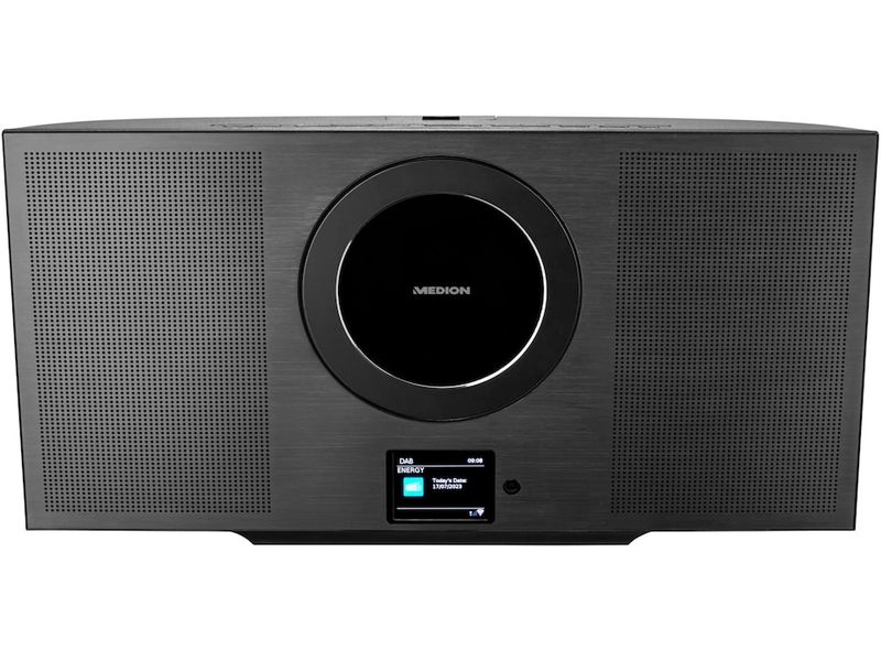 Medion Stereoanlage P66348 Schwarz Vertikales All-in-One-System