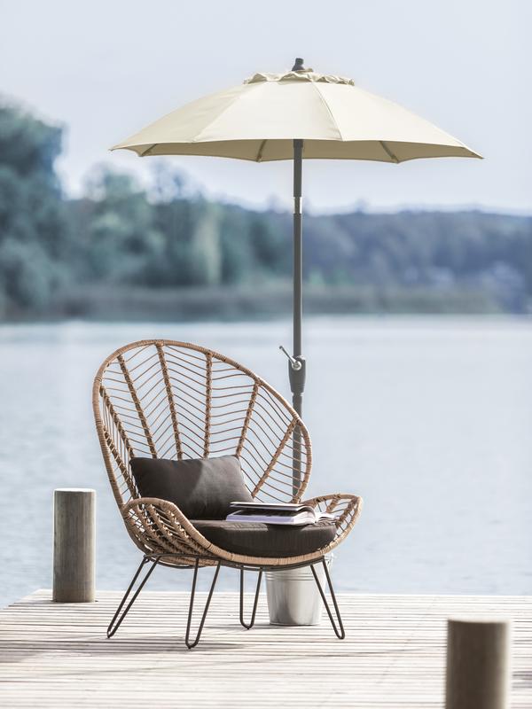 Dehner Sonnenschirm Vido, rund, ca. Ø150 cm