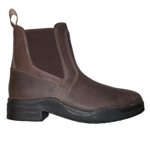 Botas de couro encerado para adultos, cor marrom