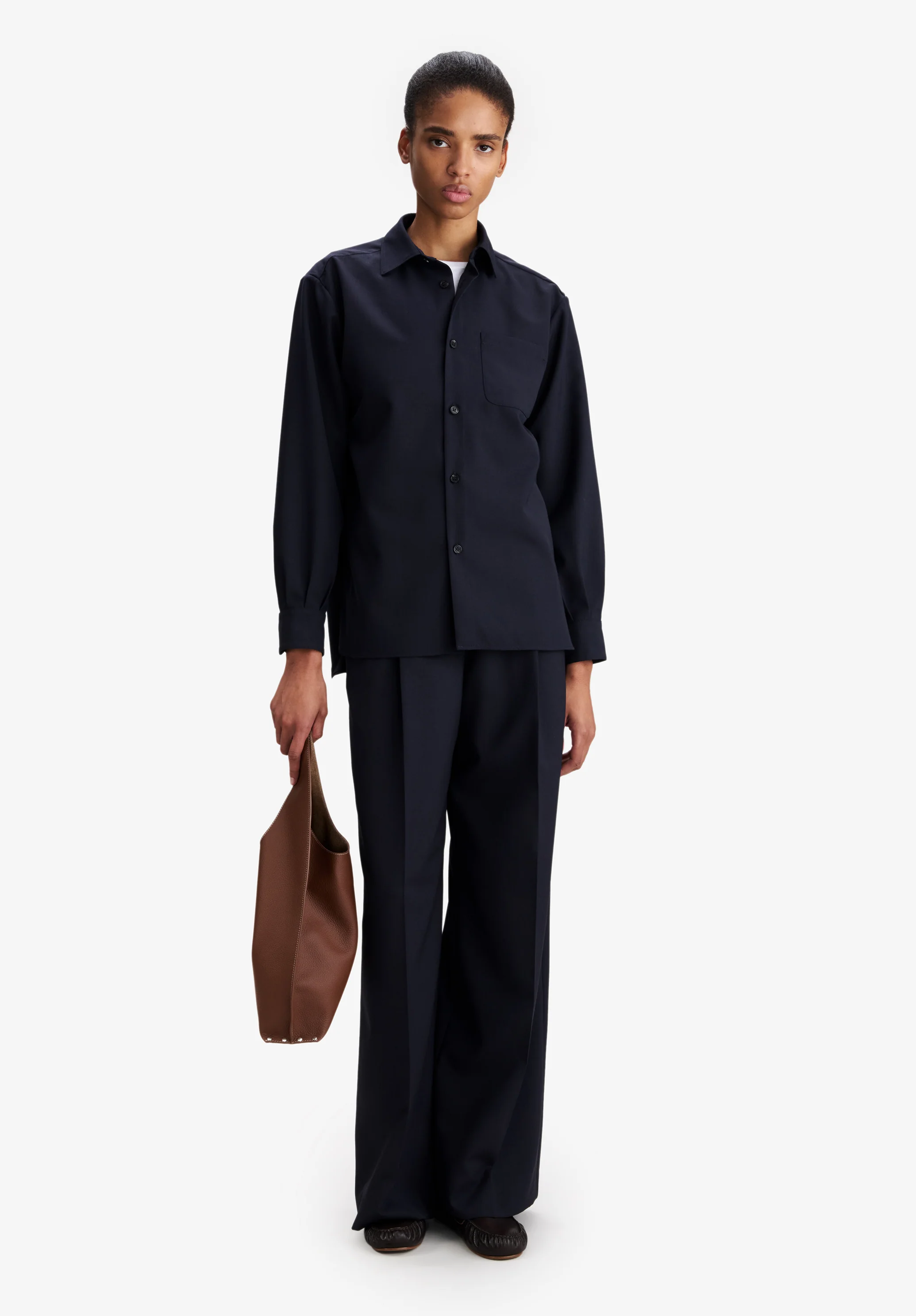 Surchemise bleu marine élégante - Dark navy