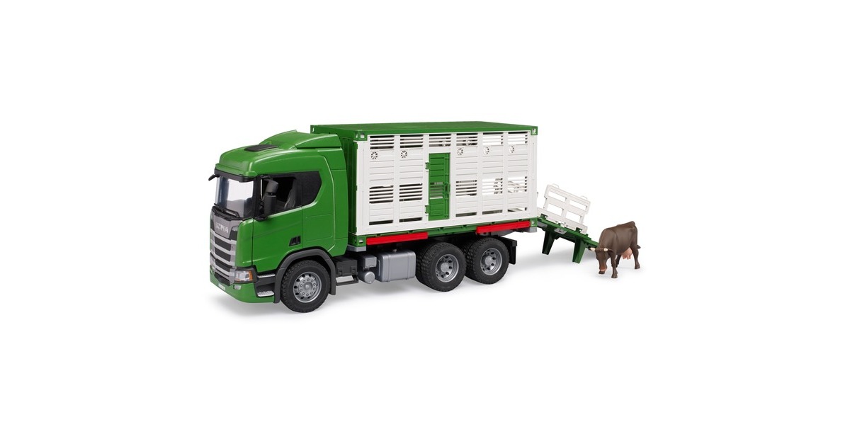 bruderScania Super 560R Veetransportwagen met 1 koe Modelvoertuig  (03548)