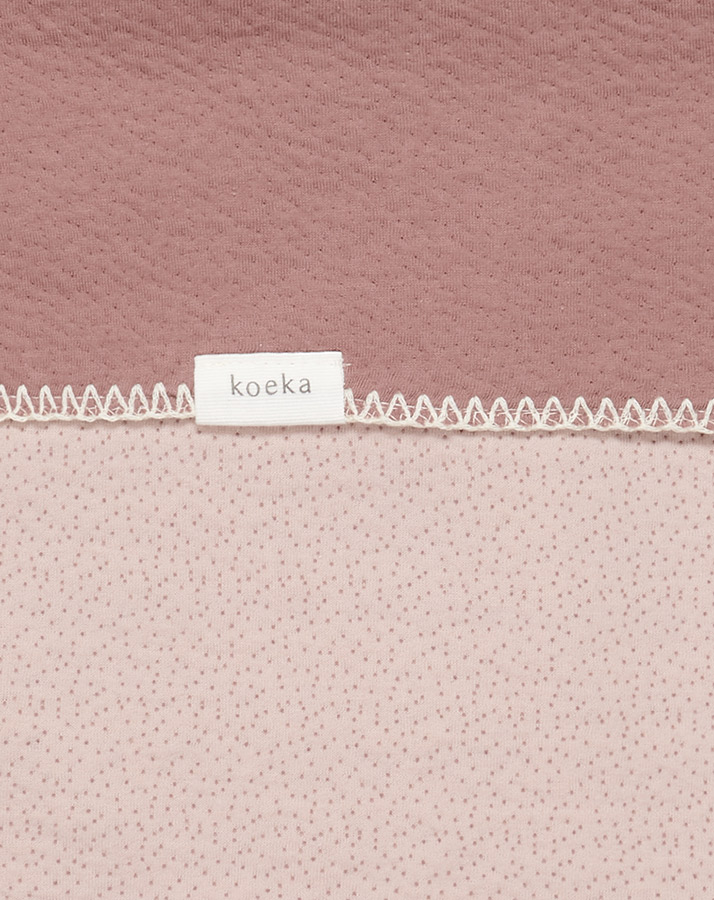 Babydecke RIGA (75x100) in grey pink