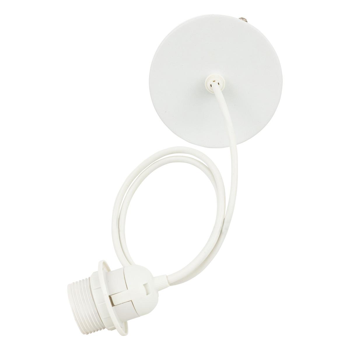 CORDON ELECTRIQUE METAL NOE BLANC L.80CM