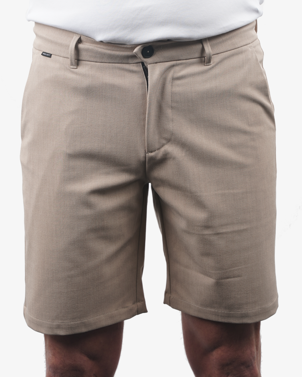 Koll3kt 4312-100 Beige Herenbermuda