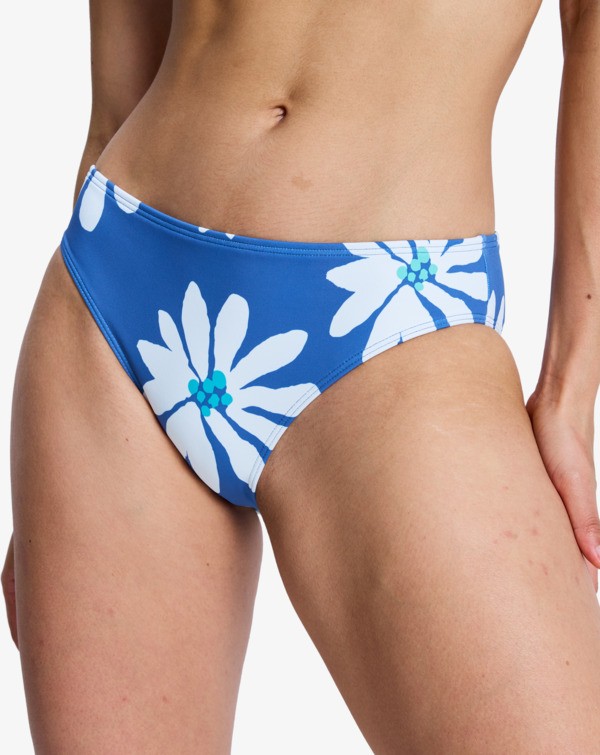 Printed Essentials Hipster Bas de bikini hipster Bleu Femme